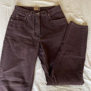 Vintage high waisted brown jeans